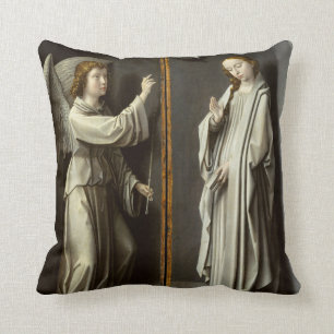 Archangel Gabriel; The Virgin Annunciate Throw Pillow