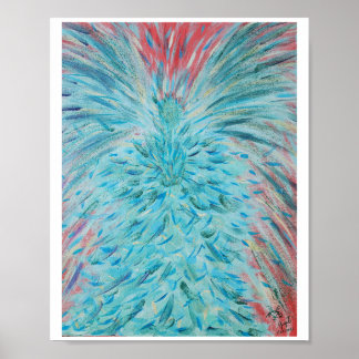 Archangel Haniel affiche d'art énergétique, 8"x10"