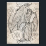 Archangel Metatron Print<br><div class="desc">Metatron: The Voice of God.  The voice of the burning bush,  the pillar of smoke & fire that led the Hebrews out of Egypt,  Metatron is the keeper of all records in heaven and on earth.</div>