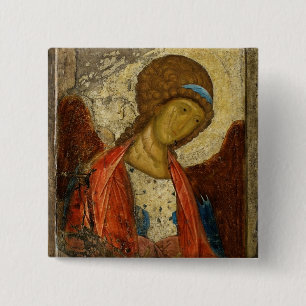 Archangel Michael c1414 2 Inch Square Button