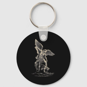 Archangel Michael Christian Streetwear Religious F Keychain