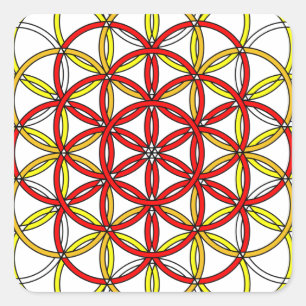 Archangel Michael Delight Square Sticker