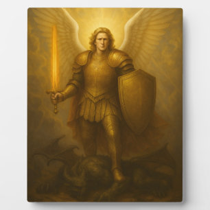 Archangel Michael – Divine Protector of Light Plaque