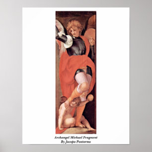 Archangel Michael Fragment By Jacopo Pontormo Poster