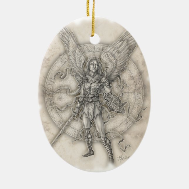 Archangel Michael Ornament (Back)