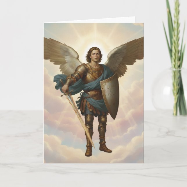 Archangel Michael Painting Angel Michael  Card (Front)