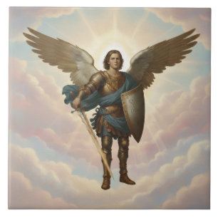 Archangel Michael Painting Angel Michael  Tile