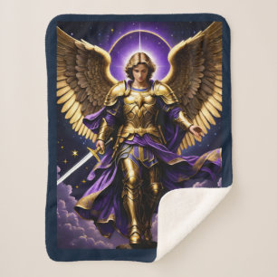 Archangel Michael Sherpa Blanket