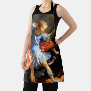 Archangel Michael tramples Satan, Guido Reni Apron