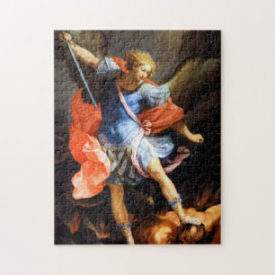 Archangel Michael tramples Satan, Guido Reni Jigsaw Puzzle