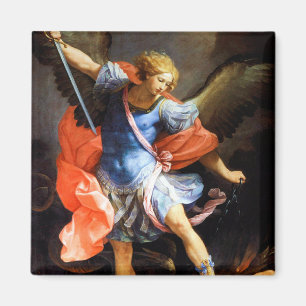 Archangel Michael tramples Satan, Guido Reni Magnet