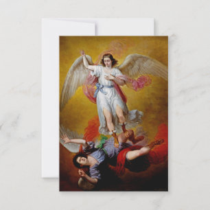 Archangel Michael Triumph of the God Holy Card