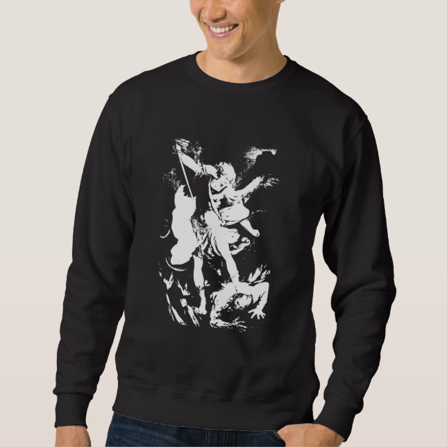 Archangel Michael Two-Tone  Sweatshirt (Front)