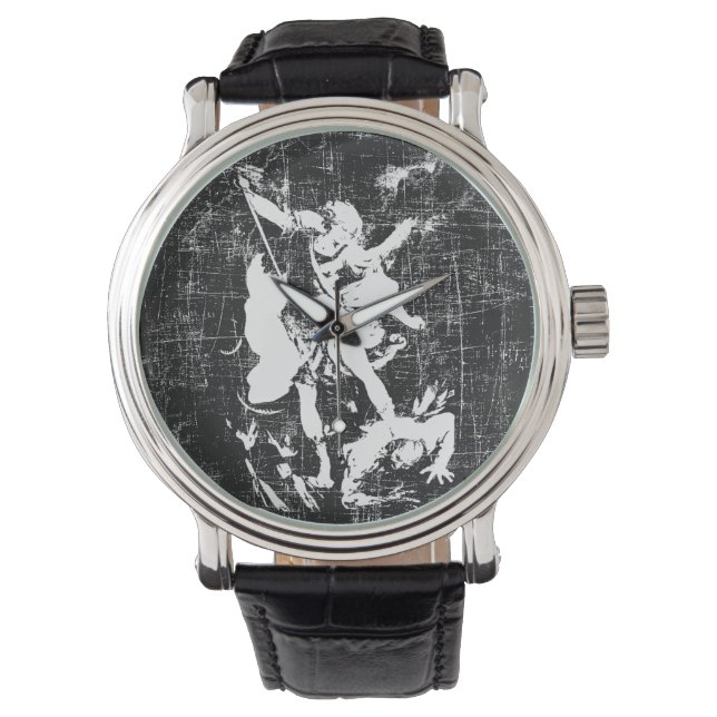 Archangel Michael Two-Tone Watch (Front)