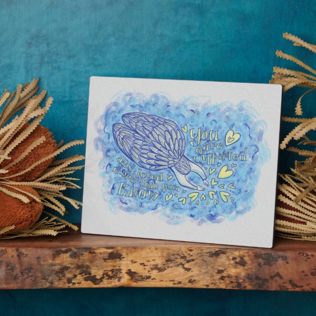 Archangel Michael's Support and Love Art Plaque (Side)