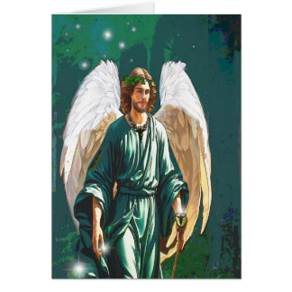 Archangel Raphael Angel Healing Art Greeting Card