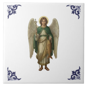 Archangel Raphael Angel Religious Art Tile