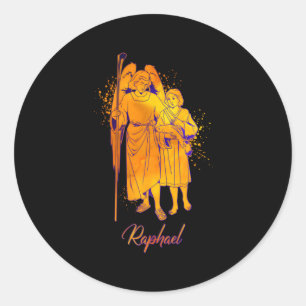 Archangel Raphael Classic Round Sticker