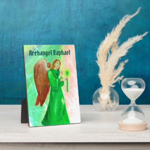Archangel Raphael Display Plaque w/ easel