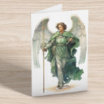 Archangel Raphael healing Angel Saint Travel  Card<br><div class="desc">This design may be personalized in the area provided by changing the photo and/or text. Or it can be customized by clicking Personalize this Template and then choosing the click to customize further option and delete or change the colour of the background, add text, change the text colour or style,...</div>