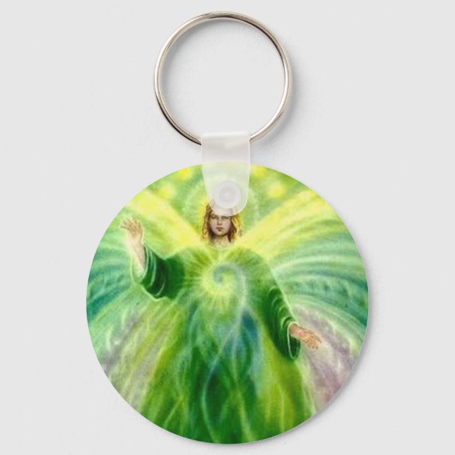 Archangel Raphael Healing Light Keychain (Front)