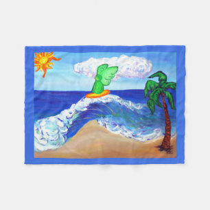 Archangel Raphael Surf Art Custom Fleece Blanket