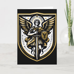 Archangel St Michael Christian Card