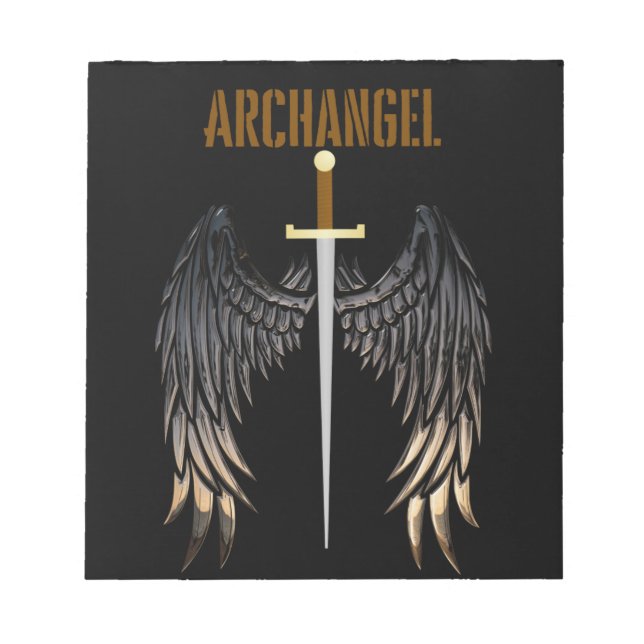 ARCHANGEL SWORD  NOTEPAD (Front)