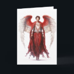 Archangel Uriel Angel Wisdom Arts Science Card<br><div class="desc">This design may be personalized in the area provided by changing the photo and/or text. Or it can be customized by clicking Personalize this Template and then choosing the click to customize further option and delete or change the colour of the background, add text, change the text colour or style,...</div>