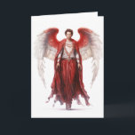 Archangel Uriel Angel Wisdom Arts Science Card<br><div class="desc">This design may be personalized in the area provided by changing the photo and/or text. Or it can be customized by clicking Personalize this Template and then choosing the click to customize further option and delete or change the colour of the background, add text, change the text colour or style,...</div>