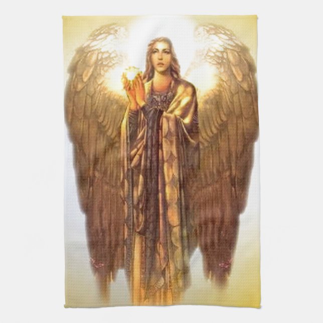Archangel Uriel Kitchen Towel (Vertical)