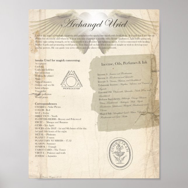 ARCHANGEL URIEL POSTER (Front)