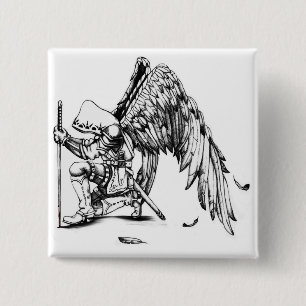 ArchAngel Warrior 2 Inch Square Button