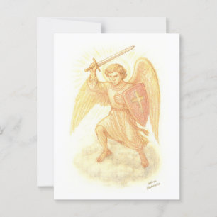 Archangel with Sword Postcard