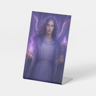 Archangel Zadkiel – Guardian of the Violet Flame Pedestal Sign
