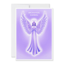 Archangel Zadkiel Purple And White Christmas