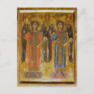 Archangels Michael and Gabriel from Sinai Icon     Postcard