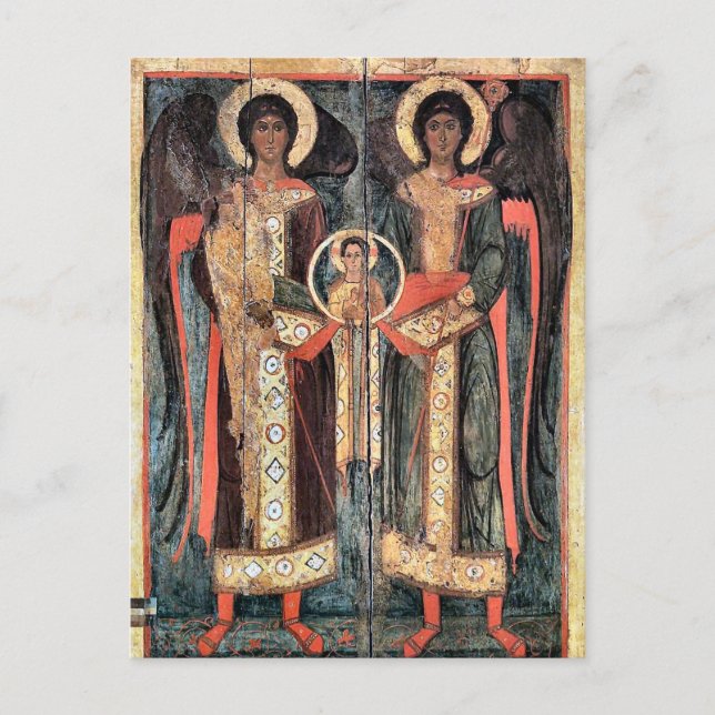 Archangels Michael and Gabriel Orthodox Christian  Postcard (Front)