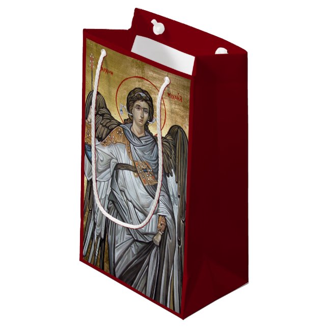 Archangels Michael & Gabriel Small Gift Bag (Front Angled)