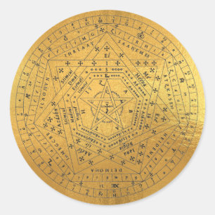 Archangels Seal, God Seal, Sigillum Dei Aemeth  Classic Round Sticker
