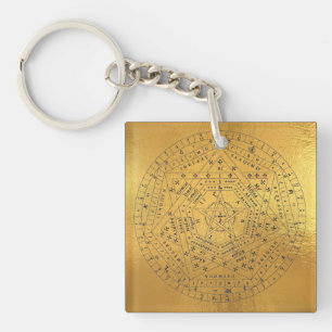 Archangels Seal, God Seal, Sigillum Dei Aemeth  Keychain