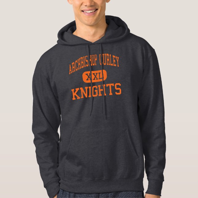 Archbishop Curley - Knights - High - Miami Florida Hoodie (Front)