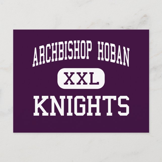 Archbishop Hoban - Knights - High - Akron Ohio Postcard (Front)