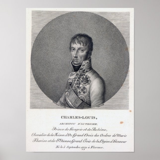 Archduke Charles of Austria Poster (Front)