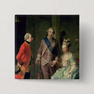 Archduke Maximilian Franz visiting Marie 2 Inch Square Button