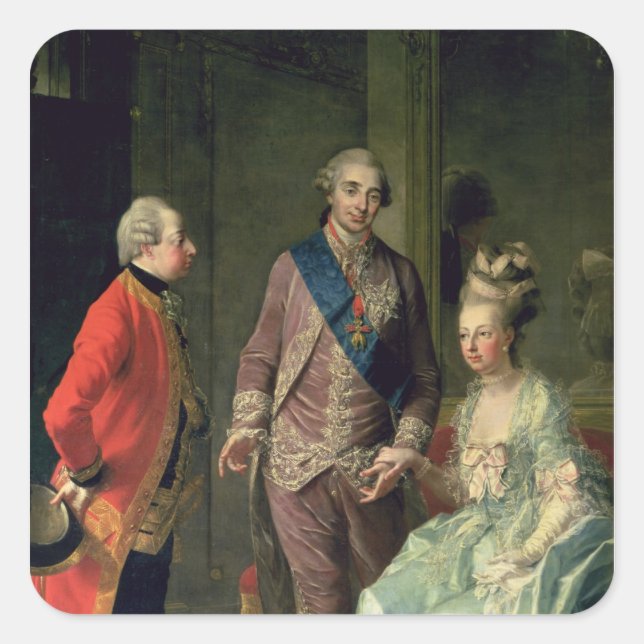 Archduke Maximilian Franz visiting Marie Square Sticker (Front)