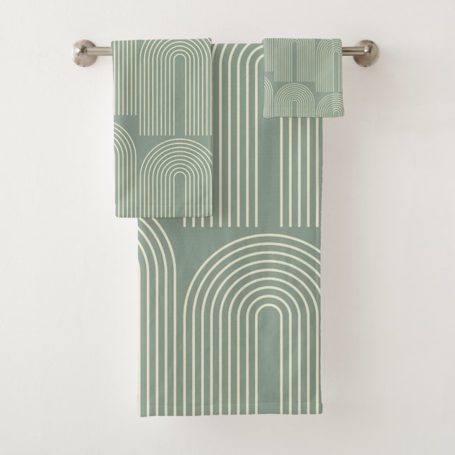 Arche contemporaine Art en Sage Green (En situation)