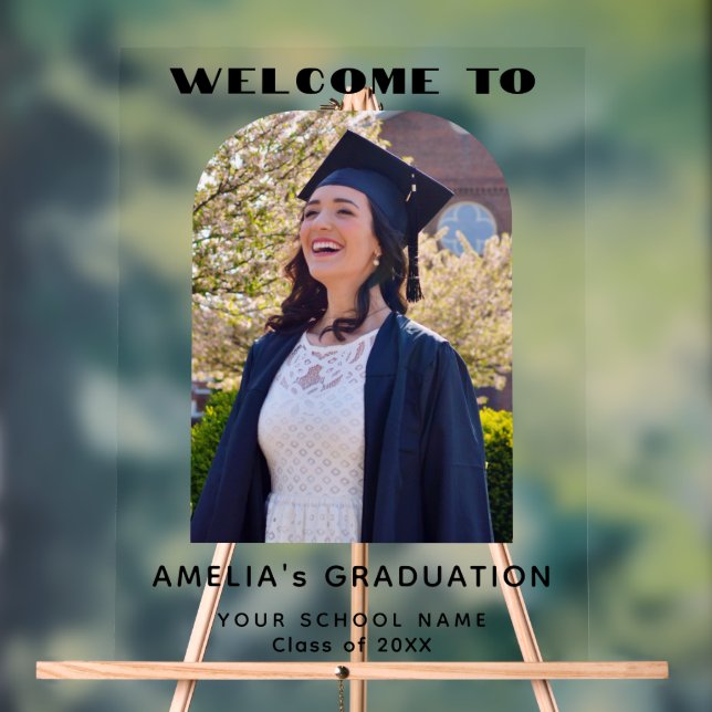 Arche photo moderne Graduate Bienvenue (Neutre)