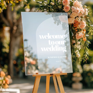 Arche simple Accueil mariage clair