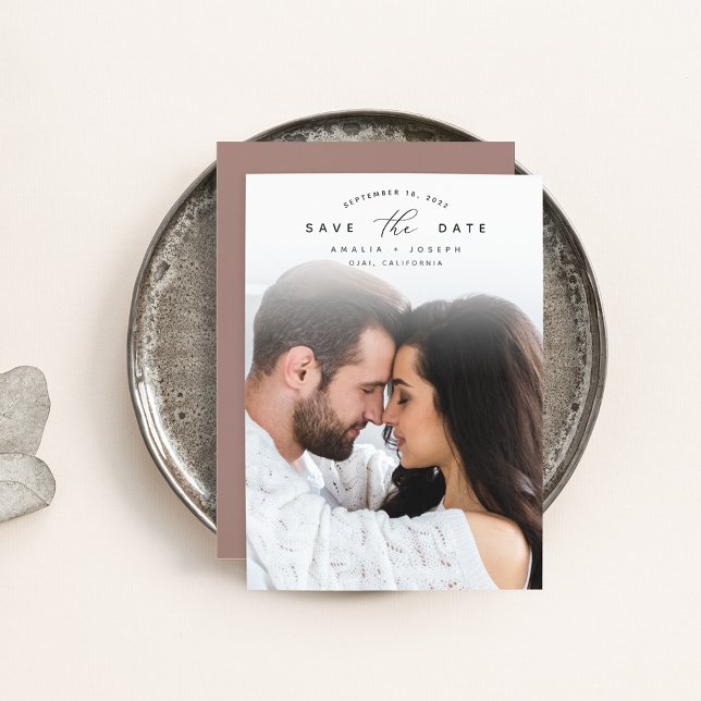 Arched Announcement | Vertical Photo Save the Date (Creator Uploaded)